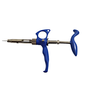 Heavy Duty Metal Syringe Style Implanter. For application of 12mm and up to 32mm tags.